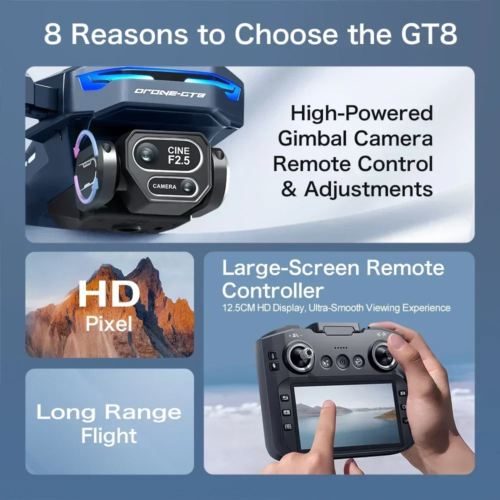 الطائرة بدون طيار 4K HD GT8 كا - مراجعة Drone Thermal Imaging وسعره