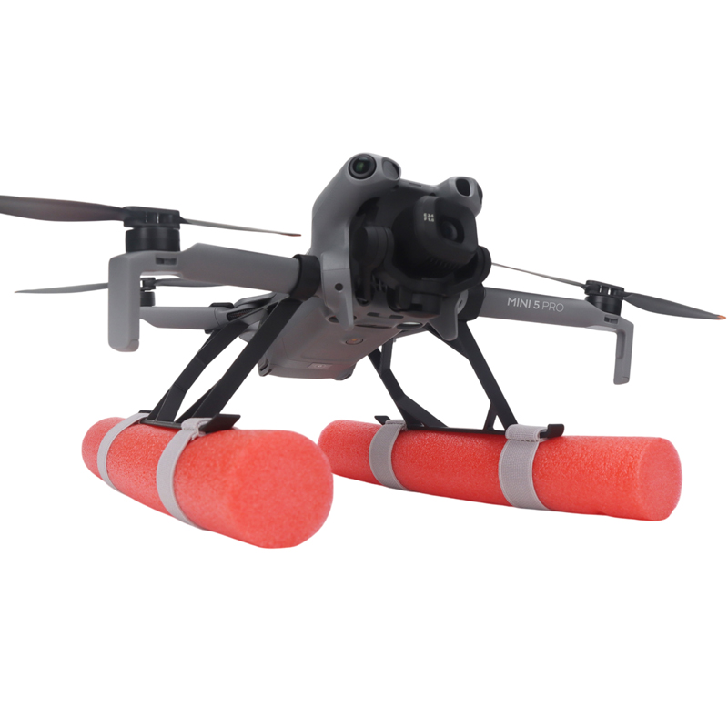 قطعتان من حامل الطفو لرفع الار - مراجعة Dji Drone Mini 3 وسعره